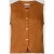 Christian Berg Woman Linnen gilet met V-hals en knoopsluiting