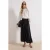 Trendyol Modest Dames Zwart Effen Maxi Overslag Sarong Modest Rokken