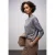 Street One Dames Shirt met print en trekkoord in Blauw