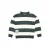 LEVV gestreepte sweater – zwart/ecru