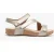 Josef Seibel Tonga 25 Dames Leren Klittenbandsandalen Kristal