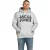 Hoodie Jack & Jones  lichtgrijs met capuchon buidelzak