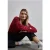 Street One Dames Donzig shirt met lange mouwen in Rood