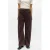 OBJECT wide leg broek met corduroy details – bruin