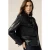 Oltre Biker Jacket With Braided Details Black