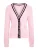Morgan Gebreid vest ‘261-MELROSE’  donkerblauw / lichtroze / wit