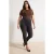 Trendyol Curve Dames Bruin Effen Skinny Hoge taille Grote maten Jeans