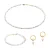 Halsketting, armband en oorbellen van howliet voor dames Sloya Serena