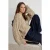 TRENDYOLMİLLA Dames Bruin Kabelgebreid Lang Oversized Truien