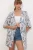 Lange Gedrukte Viscose Kimono