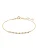Lucardi Armband  goud / wit