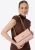 Wittchen Dames Messenger Bag van echt leer met stiksel, roze