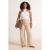 Trendyol Curve Dames Ecru Effen Wijde pijp Hoge taille Grote maten Jeans