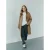 Sofie Schnoor girls high waist barrel jeans met panterprint antraciet