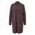 Dames tricot jurk met hoge kraag en ribdetails COMMA