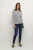 T-shirt met lange mouwen Regular fit Chalk / 52737 Midnight Marine