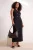 Trendyol Curve Dames Zwart Effen Maxi Mouwloos Blazer Jurk Grote maten Jurk