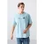 Overgrotere Katoen-Polyester T-shirt met Ronde Hals