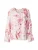 GUESS Blouse ‘LAILA’  rosé / donkerroze / wit