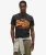 T-shirt met Neon Vintage Logo Bruin