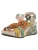 Laura Vita Sandalen met riem  beige / bruin / mintgroen / mandarijn