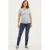 LOVE2WAIT low waist skinny zwangerschapsjeans met katoen donkerblauw