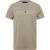 Tommy Hilfiger Dames-T-shirt met logo op de borst en ronde hals (Steen)