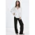 Mango wide leg regular waist broek bruin