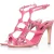 Roze leren sandalen met uitsparingen van Sergio Rossi.