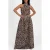 NIKKIE maxi rok met panterprint – bruin