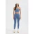 Zure Gewassen Strapless Geribbelde Crop Top