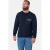 Jan Vanderstorm Plus Size katoenen trui – donkerblauw
