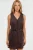V-Hals A-Form Fit Mini Jurk