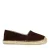 Manfield suède espadrilles bruin