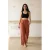 Hoge taille wijde been gebreide joggingsbroek