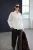 TRENDYOLMİLLA Dames Wit Effen Driekwart mouw Oversized Overhemden