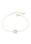 faina Armband  goud / transparant