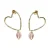 A Beautiful Story gold plated oorbellen Everlove Heart