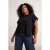 Trendyol Curve Dames Zwart Effen Mouwloos Relaxed fit Grote maten T-shirts