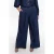 YOEK regular high waist broek dark blue denim