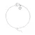 Hart armband en zirkonium zilver zirkoniumoxiden 925