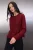 TRENDYOLMİLLA Dames Bordeaux Effen Lang Regular fit Vesten