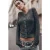 Mikuta The Dark Silver Sparkly Thin Knitted Cardigan