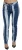 Dolce & Gabbana Kobaltblauwe Strepen Skinny Denim Katoenen Damesjeans