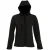 SOLS Dames/dames Replay Hooded Soft Shell Jacket (ademend, winddicht en waterbestendig) (Zwart)