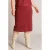 Yest Curve midi rok Plus Size – rood
