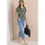 Cecil Dames Shirt met V-hals en kanten detail in Groen