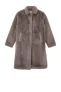 s.Oliver imitatiebonten faux fur jas grijs