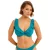 Freya niet-voorgevormde beugel bikinitop Jewel Cove met ruches turquoise