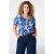MS Mode top Plus Size met print – blauw